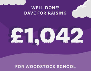 Dave Burborough raised £1,042 for Woodstock School