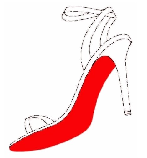 Louboutin red shoe trade mark