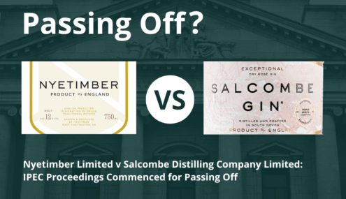 Nyetimber Limited v Salcombe Distilling Company Limited: IPEC Proceedings Commenced for Passing Off