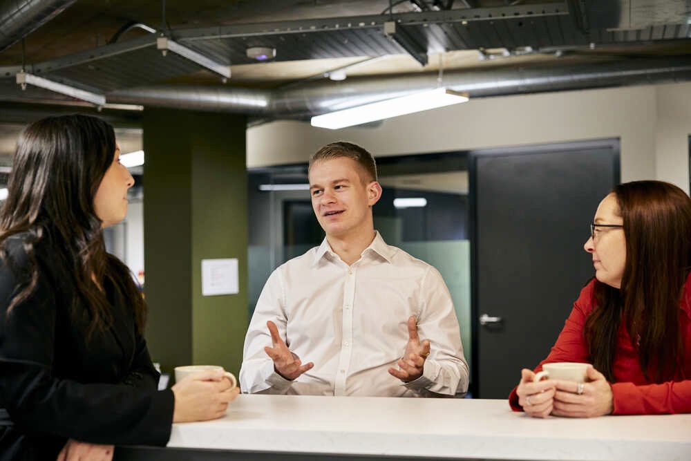 Michaela, Adam and Kerry of Stevens Hewlett & Perkins